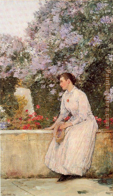 childe hassam In the Garden